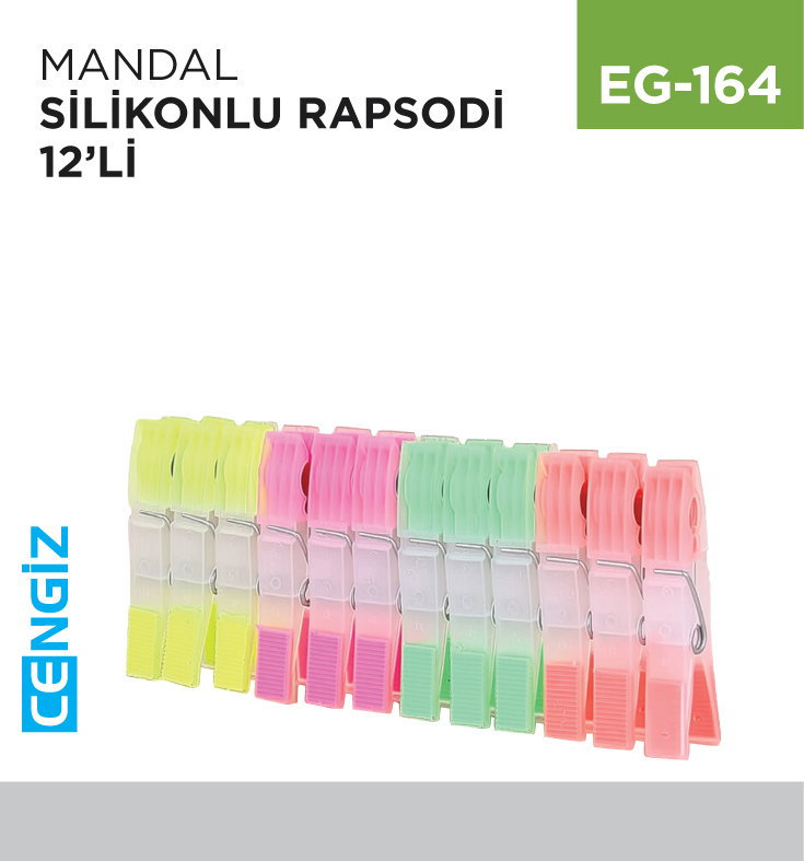 MANDAL SİLİKONLU RAPSODİ 12 Lİ
