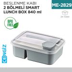 BESLENME KABI 2 BÖLMELİ SMART LUNCH BOX 840 ML (D-521)