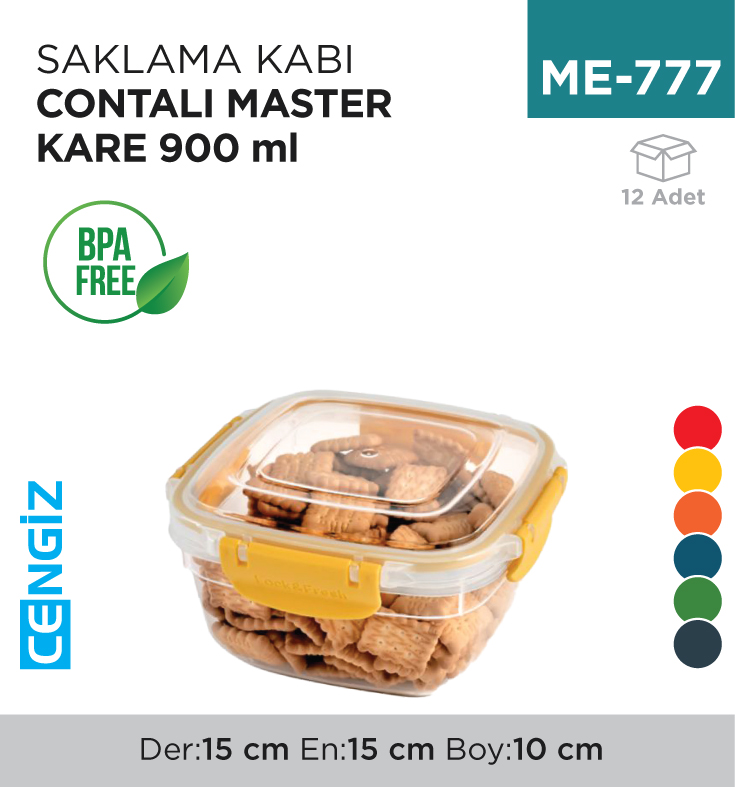SAKLAMA KABI CONTALI MASTER KARE 900 ML.(30803)