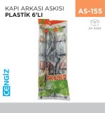 KAPI ARKASI ASKISI PLASTİK 6LI