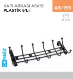 KAPI ARKASI ASKISI PLASTİK 6LI