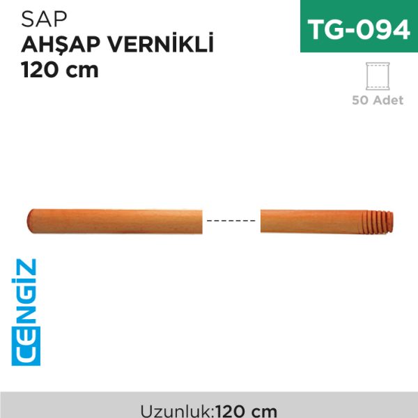 SAP AHŞAP 23 MM VERNİKLİ 120 CM