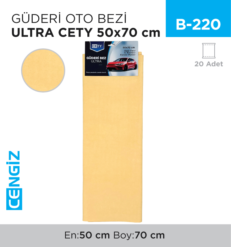 GÜDERİ OTO BEZİ ULTRA CETY 50*70