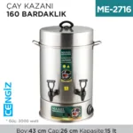ÇAY KAZANI 160 BARDAKLIK
