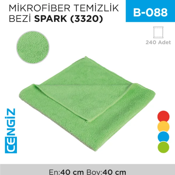 MİKROFİBER TEMİZLİK BEZİ SPARK (3320)