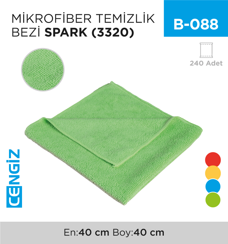 MİKROFİBER TEMİZLİK BEZİ SPARK (3320) MİKROFİBER TEMİZLİK BEZİ SPARK (3320)