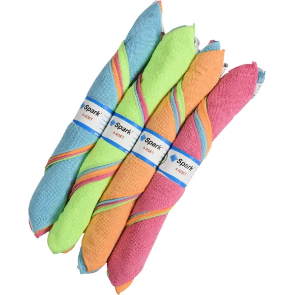 +MİKROFİBER TEMİZLİK BEZİ SPARK 4LÜ (3330)