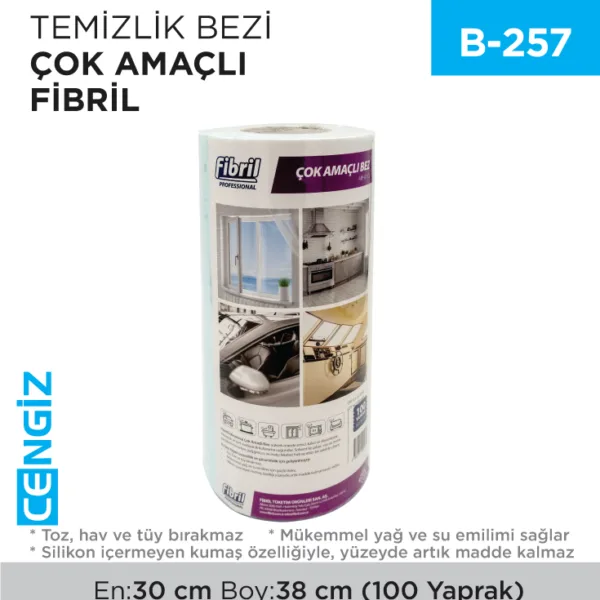 +TEMİZLİK BEZİ ÇOK AMAÇLI FİBRİL