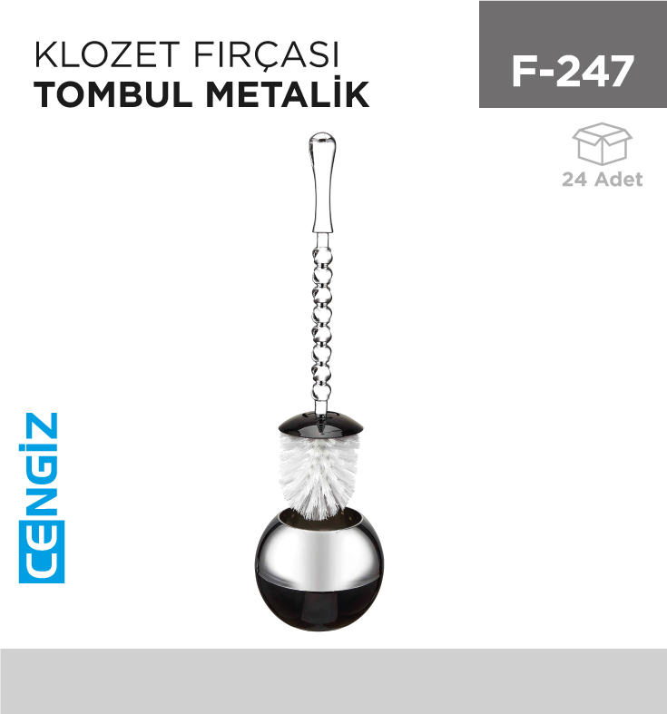 +KLOZET FIRÇASI TOMBUL METALİZE (F110)