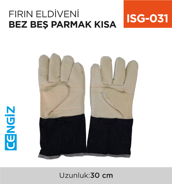 +FIRIN ELDİVENİ BEZ BEŞ PARMAK KISA +FIRIN ELDİVENİ BEZ BEŞ PARMAK KISA