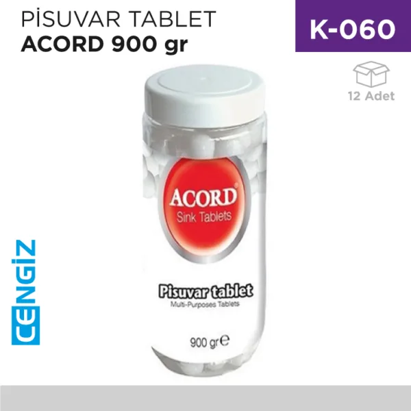 +PİSUVAR TABLET ACORD 900 GR