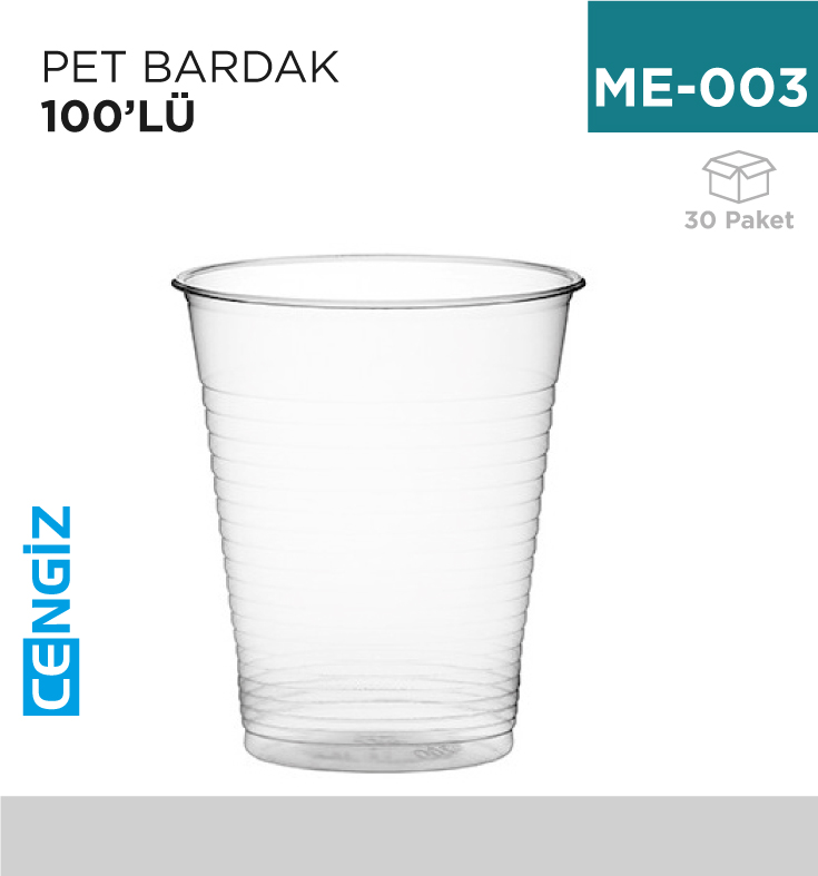 PET BARDAK 100LÜ PET BARDAK 100LÜ