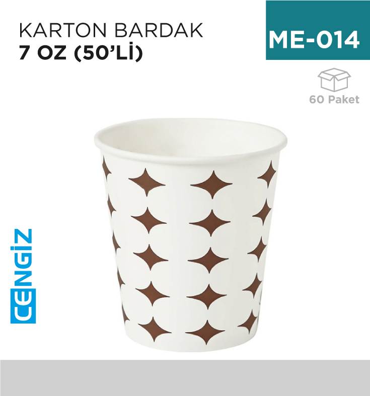 KARTON BARDAK 7 OZ 50 Lİ KARTON BARDAK 7 OZ 50 Lİ