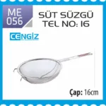 SÜT SÜZGECİ METAL NO:16