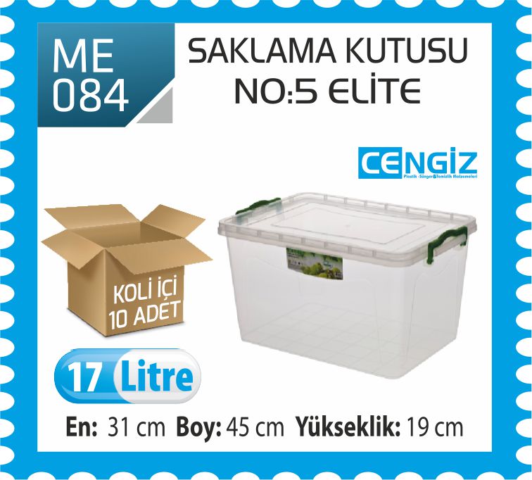 SAKLAMA KUTUSU NO:5 ELİTE 17 LT (2690) SAKLAMA KUTUSU NO:5 ELİTE 17 LT (2690)