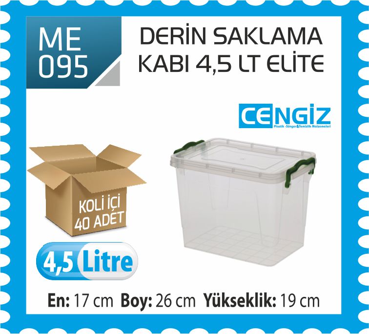+SAKLAMA KUTUSU DERİN ELİTE 4.5 LT (2720) +SAKLAMA KUTUSU DERİN ELİTE 4.5 LT (2720)