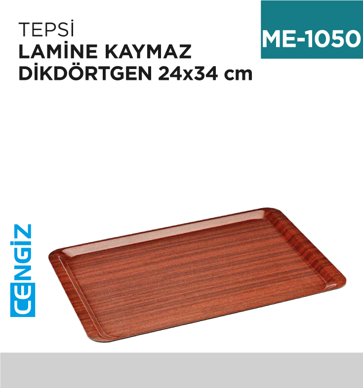 TEPSİ LAMİNE KAYMAZ 24 CM*34 CM