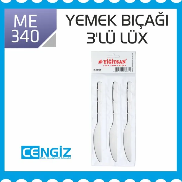 YEMEK BIÇAĞI 3 LÜ LÜX