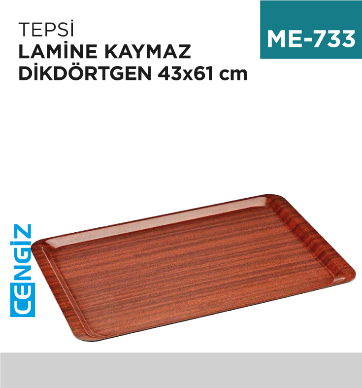 TEPSİ LAMİNE KAYMAZ 43 CM*61 CM