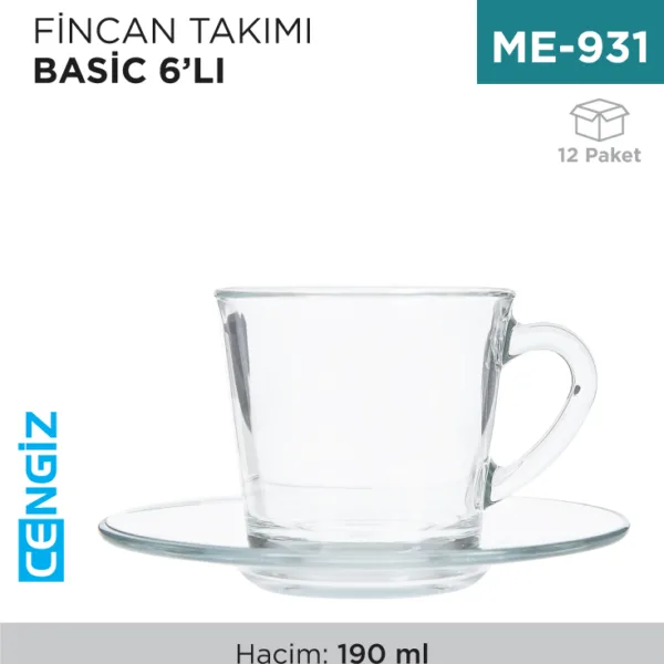 +FİNCAN TAKIMI BASİC 6 LI (97948)(96693)(96636)