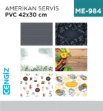 +AMERİKAN SERVİS PVC 42*30 CM
