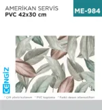 +AMERİKAN SERVİS PVC 42*30 CM