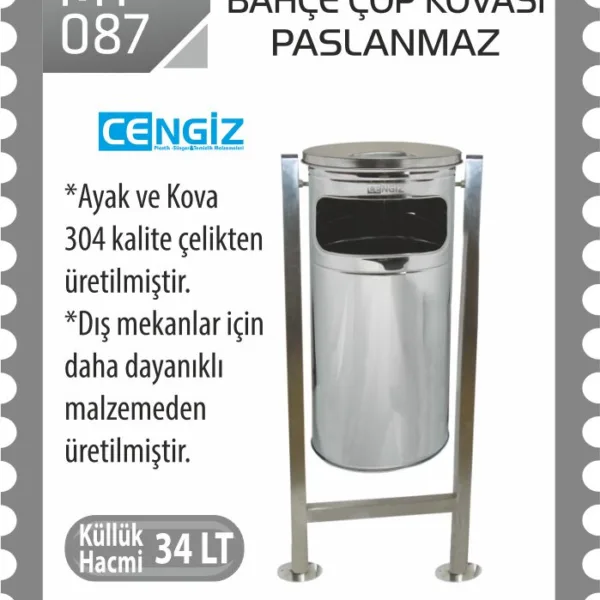 BAHÇE ÇÖP KOVASI PASLANMAZ (1734)