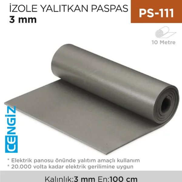 İZOLE YALITKAN PASPAS 3 MM 100 CM (EN)