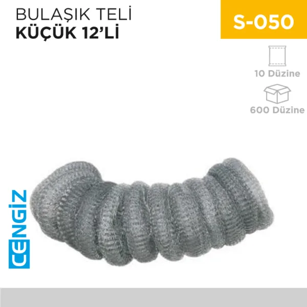 BULAŞIK TELİ KÜÇÜK 12Lİ