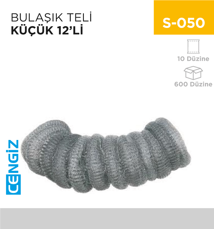 BULAŞIK TELİ KÜÇÜK 12Lİ