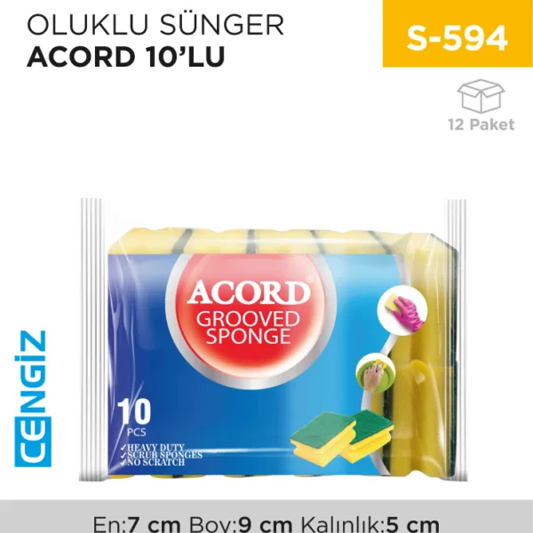 OLUKLU SÜNGER ACORD 10LU