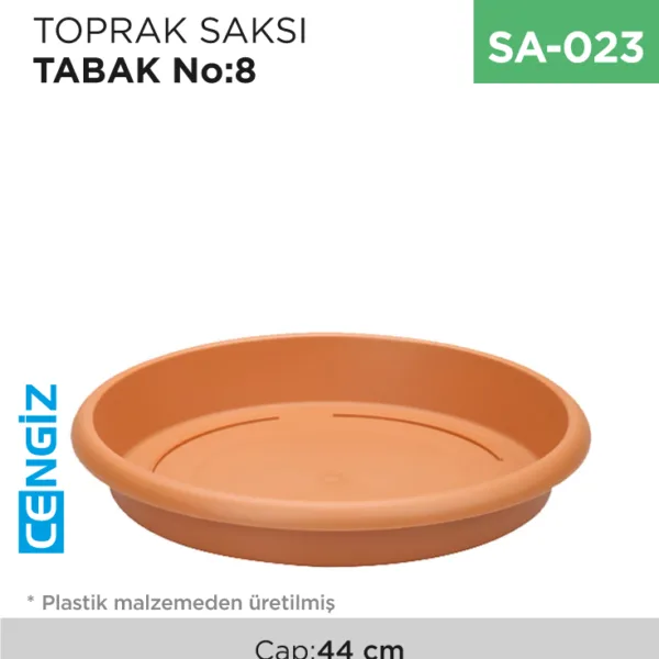 +TOPRAK SAKSI TABAK NO:8 (ÇAP:44 CM)