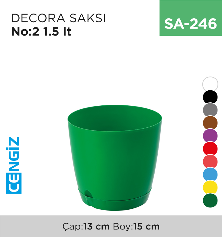DECORA SAKSI NO:2 (1.5 LT) (5410) DECORA SAKSI NO:2 (1.5 LT) (5410)