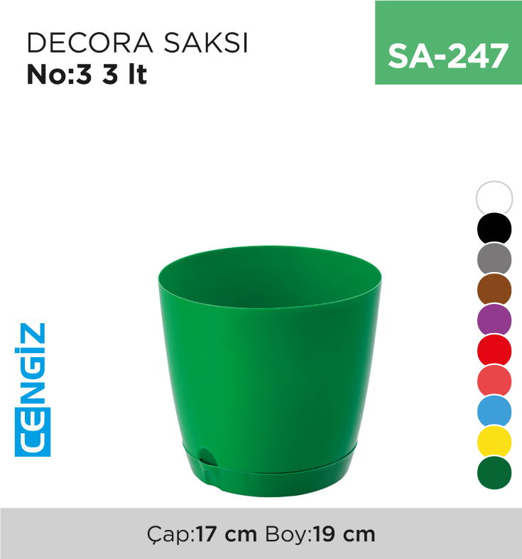 DECORA SAKSI NO:3 (3 LT) (5415) DECORA SAKSI NO:3 (3 LT) (5415)