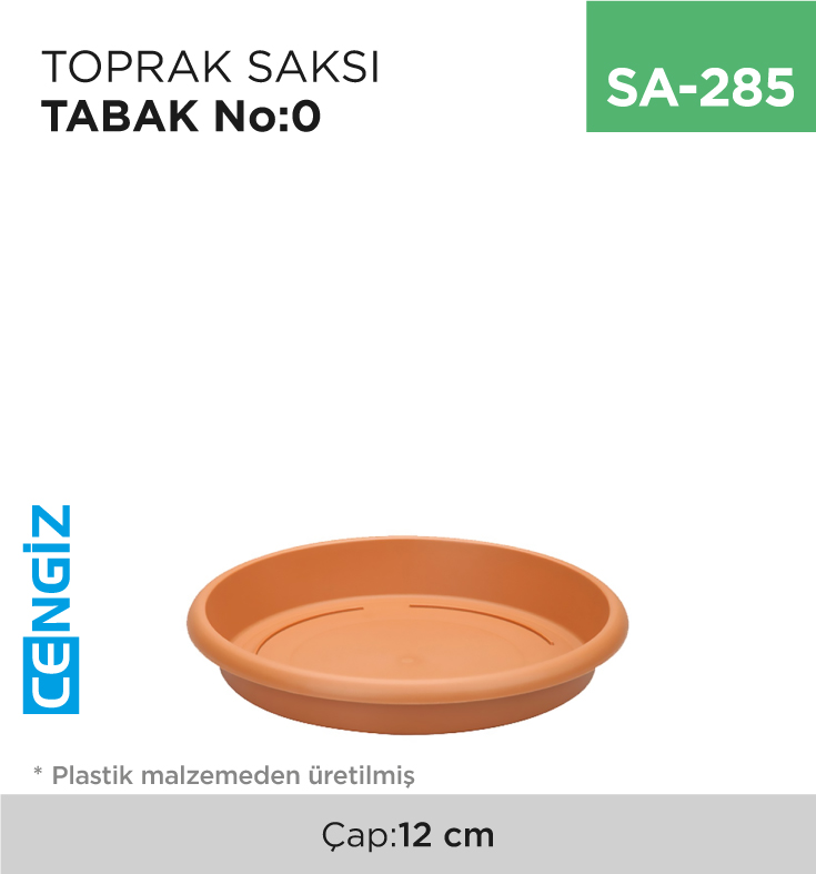 +TOPRAK SAKSI TABAK NO:0 (ÇAP:12 CM) +TOPRAK SAKSI TABAK NO:0 (ÇAP:12 CM)