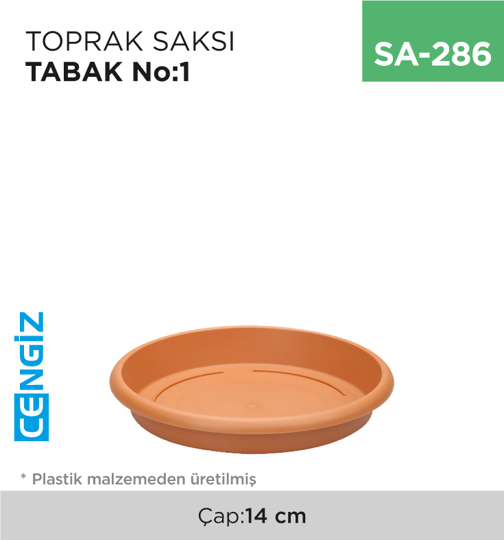 +TOPRAK SAKSI TABAK NO:1 (ÇAP:14 CM) +TOPRAK SAKSI TABAK NO:1 (ÇAP:14 CM)