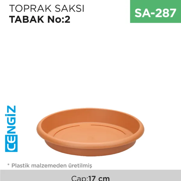 +TOPRAK SAKSI TABAK NO:2 (ÇAP:17 CM)