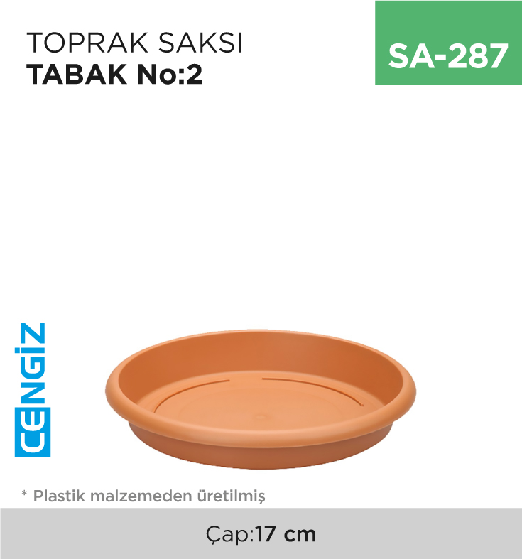 +TOPRAK SAKSI TABAK NO:2 (ÇAP:17 CM) +TOPRAK SAKSI TABAK NO:2 (ÇAP:17 CM)