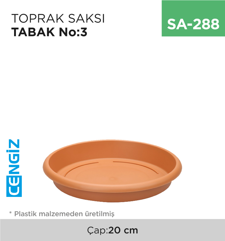 +TOPRAK SAKSI TABAK NO:3 (ÇAP:20 CM) +TOPRAK SAKSI TABAK NO:3 (ÇAP:20 CM)