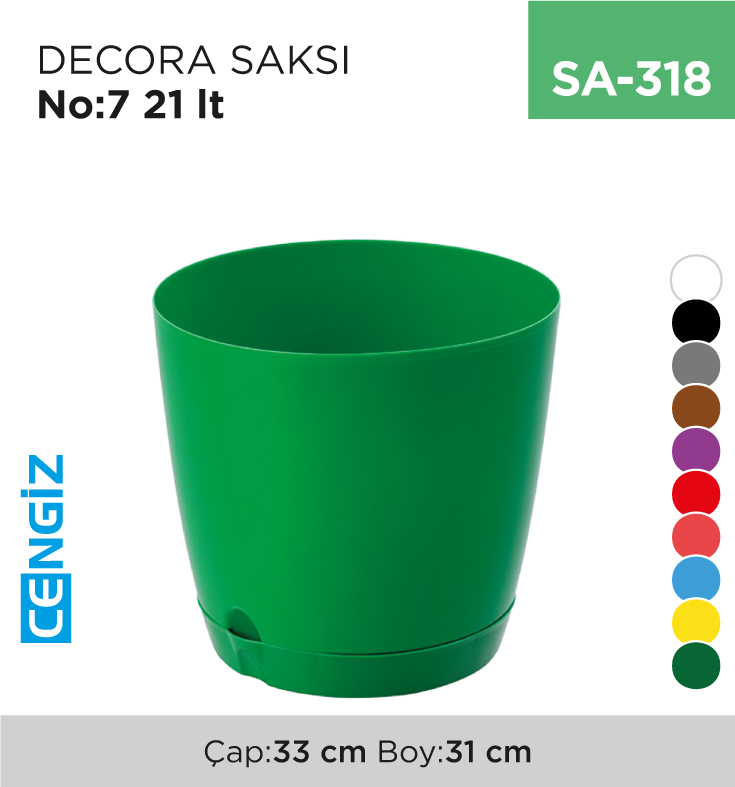 DECORA SAKSI NO:7 (21 LT) (5435) DECORA SAKSI NO:7 (21 LT) (5435)