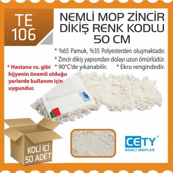 NEMLİ MOP CETY ZİNCİRDİKİŞ RENK KODLU 50 CM