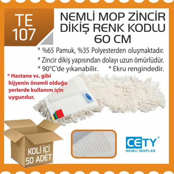 NEMLİ MOP CETY ZİNCİRDİKİŞ RENK KODLU 60 CM