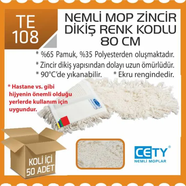 NEMLİ MOP CETY ZİNCİRDİKİŞ RENK KODLU 80 CM