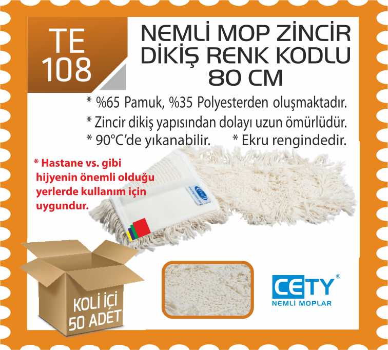 NEMLİ MOP CETY ZİNCİRDİKİŞ RENK KODLU 80 CM