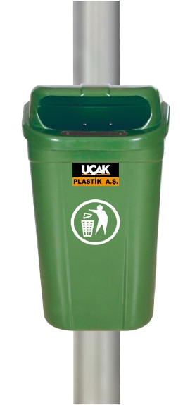 DİREK TİPİ ÇÖP KOVASI 60 LT