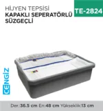 +HİJYEN TEPSİSİ KAPAKLI SEPERATÖRLÜ SÜZGEÇLİ