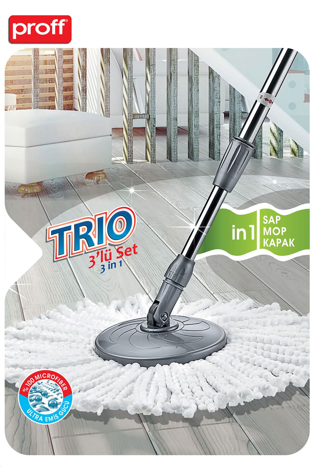 PROFF TRİO 3LÜ SET SAP+MOP(2601206) PROFF TRİO 3LÜ SET SAP+MOP(2601206)