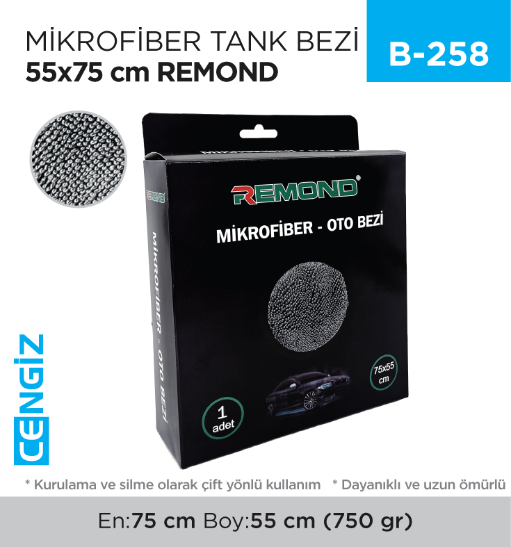 MİKROFİBER TANK BEZİ 55*75 CM REMOND (RND 21)