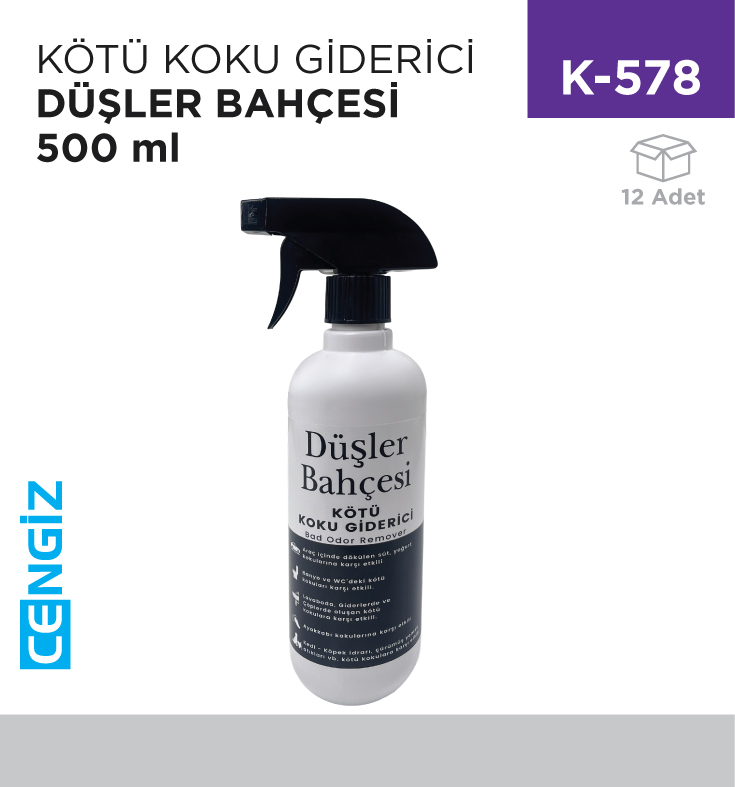 KÖTÜ KOKU GİDERİCİ DÜŞLER BAH.500 ML KÖTÜ KOKU GİDERİCİ DÜŞLER BAH.500 ML