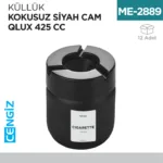 KÜLLÜK KOKUSUZ SİYAH CAM QLÜX 425 CC  (C-545)